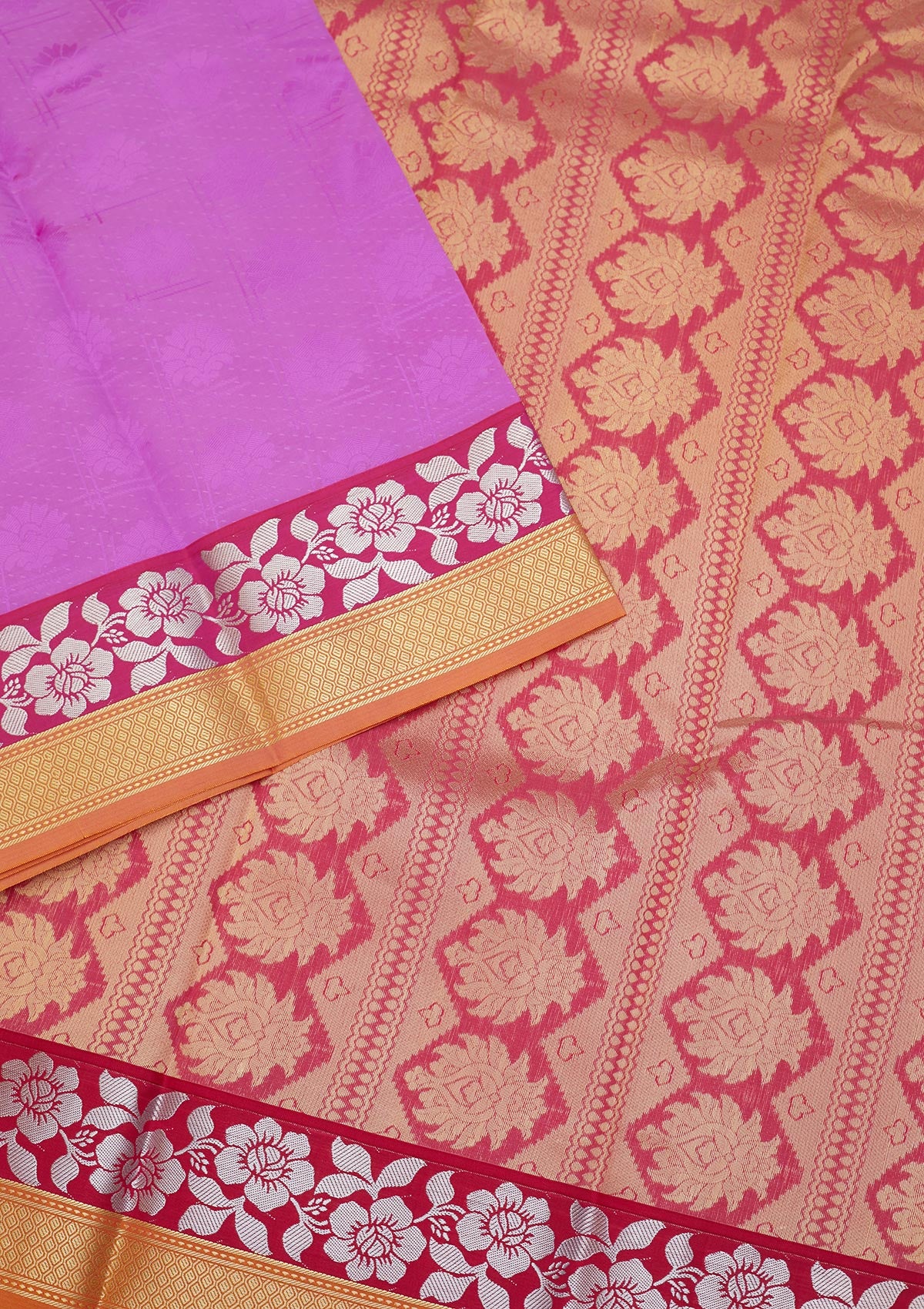 Purple Zariwork Art Silk Saree - Koskii