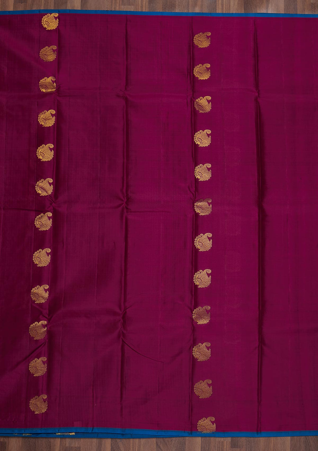 Purple Zariwork Pure Silk Saree-Koskii
