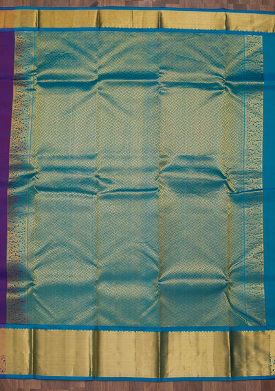 Purple Zariwork Pure Silk Saree-Koskii