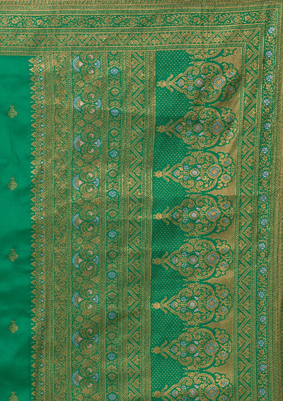 Purple Zariwork Raw Silk Lehenga-Koskii