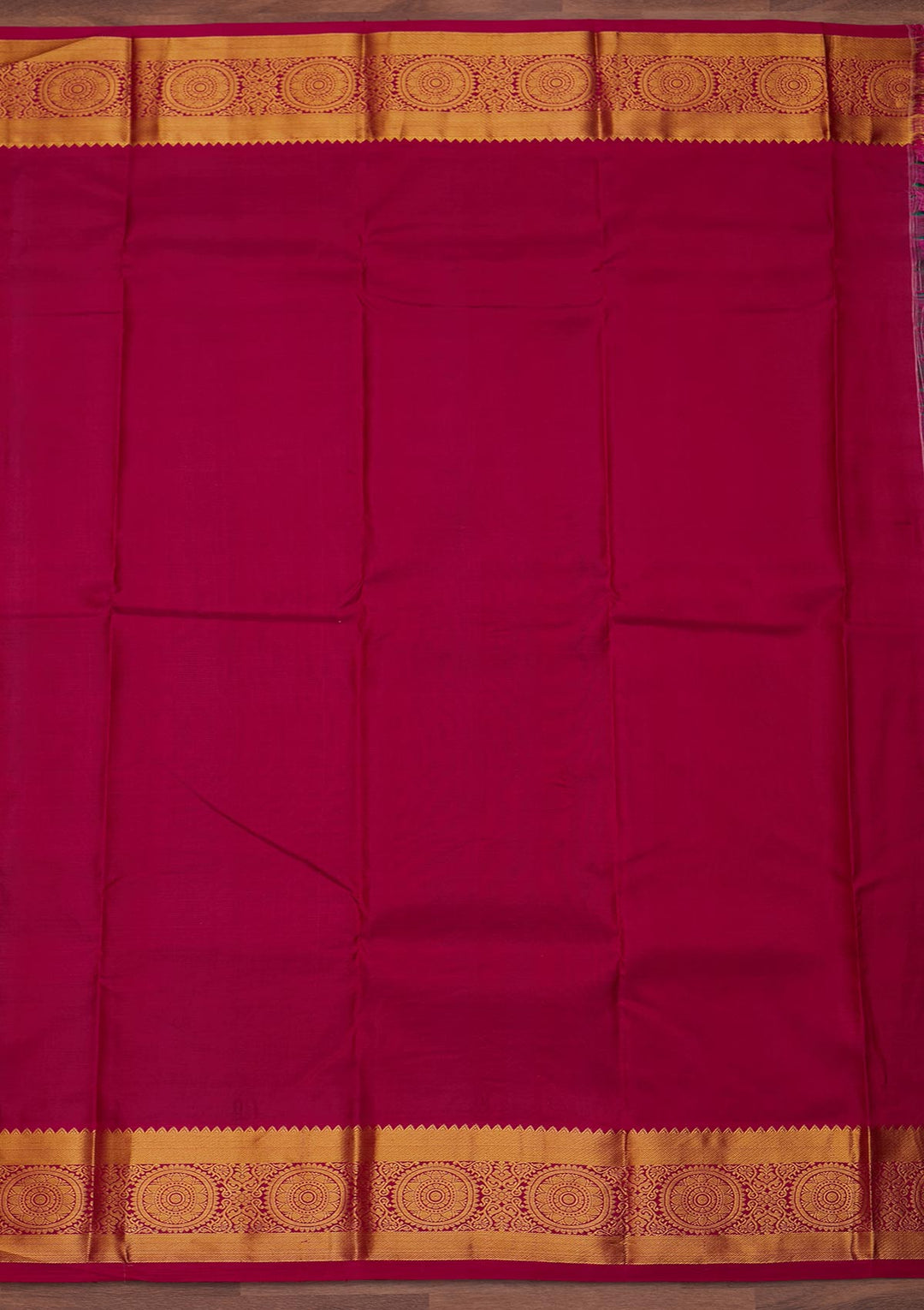 Rama Green Zariwork Pure Silk Designer Saree - Koskii