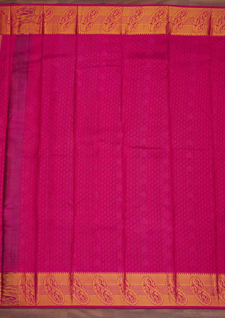 Rama Green Zariwork Pure Silk Designer Saree - Koskii