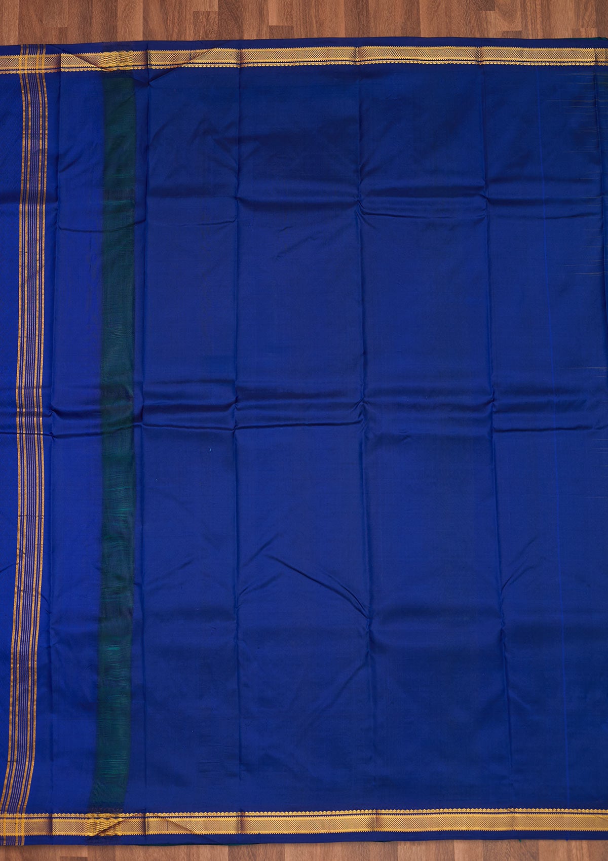 Rama Green Zariwork Pure Silk Saree - Koskii
