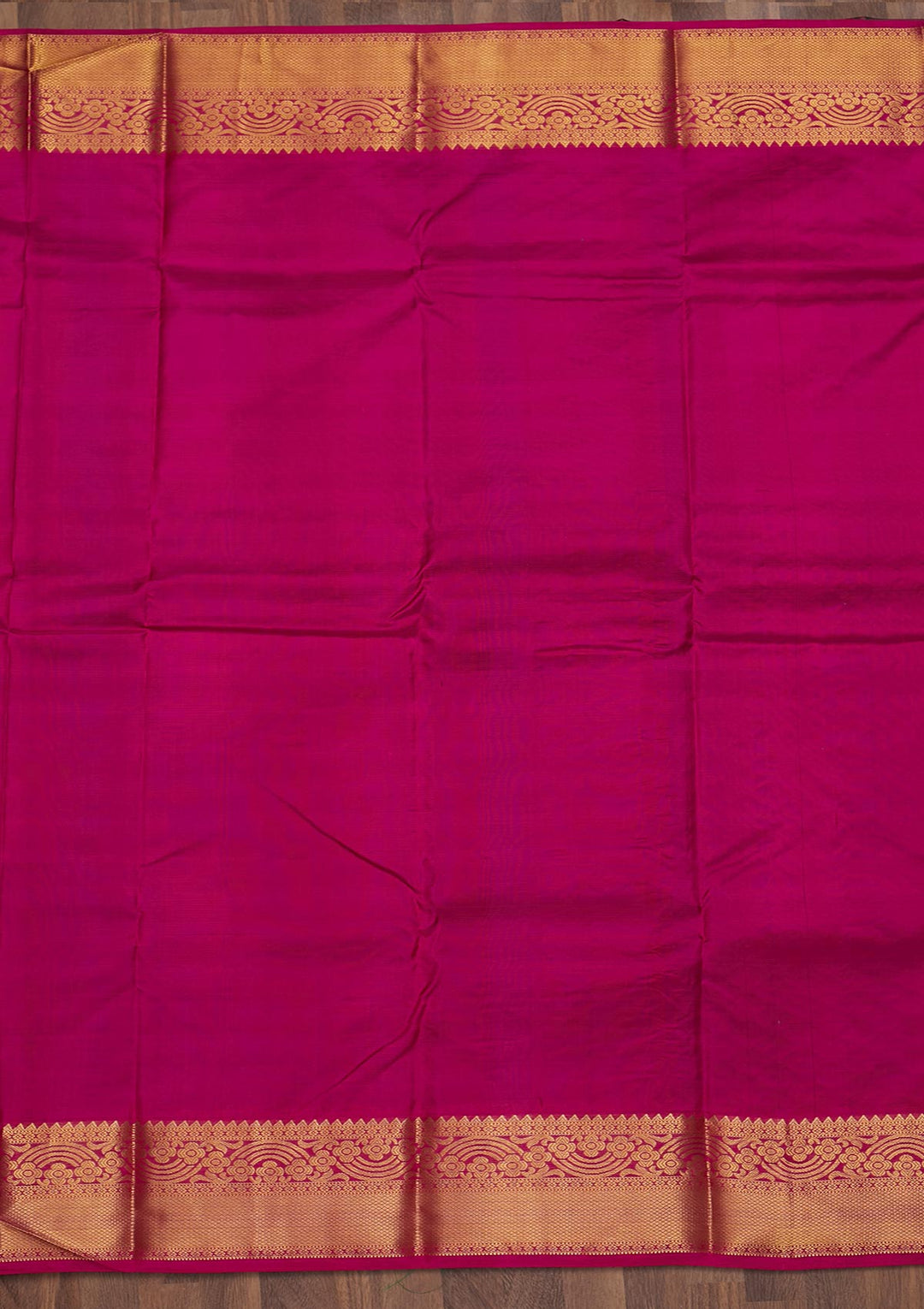 Rama Green Zariwork Pure Silk Saree-Koskii