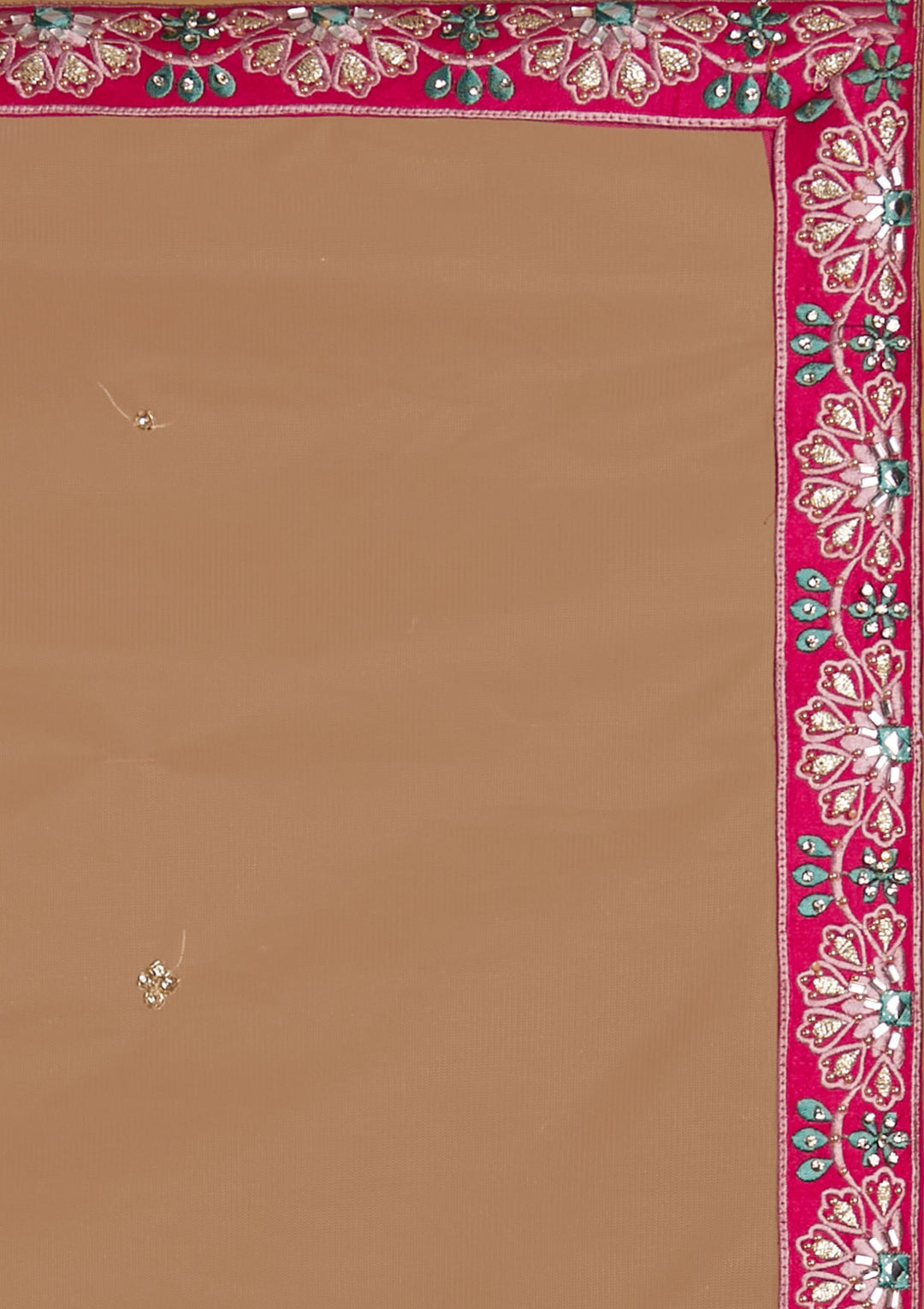 Rani Pink Stonework Raw Silk Designer Readymade Lehenga - Koskii