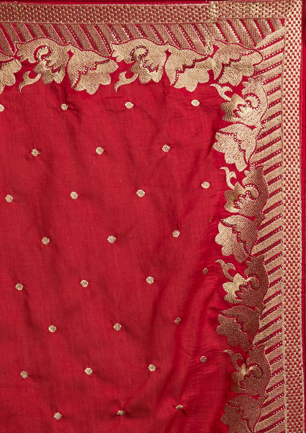 Rani Pink Zariwork Art Silk Designer Saree - koskii