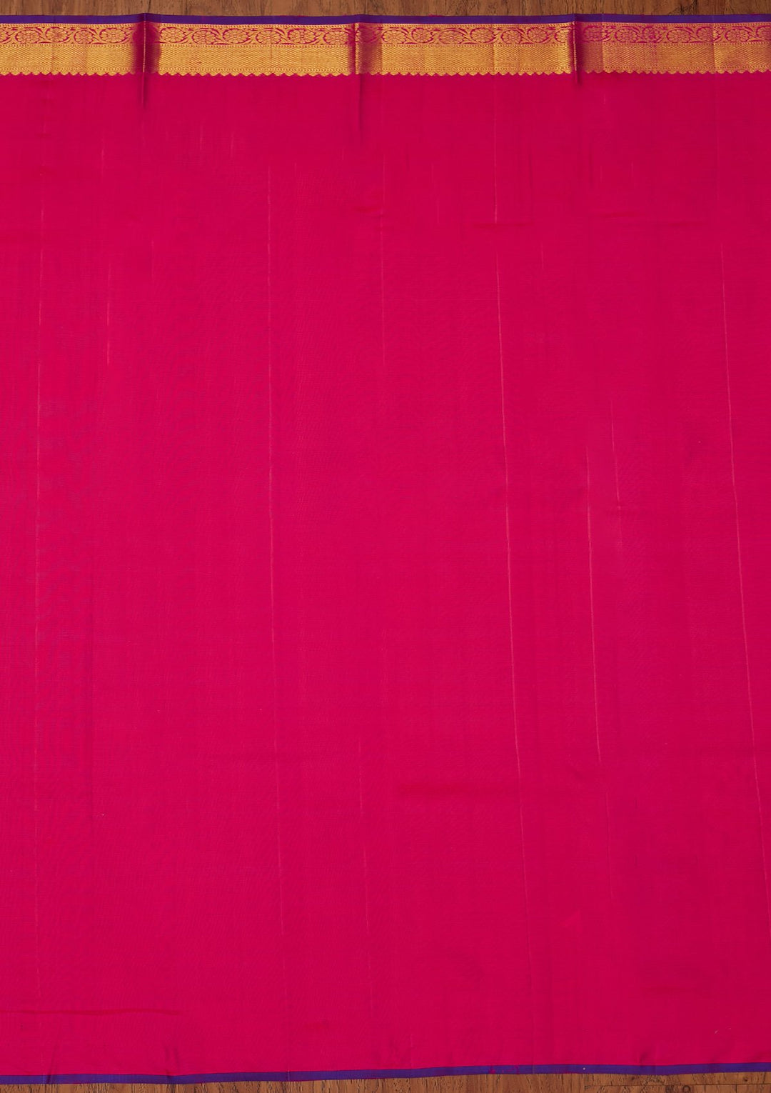 Rani Pink Zariwork Pure Silk Designer Saree - koskii