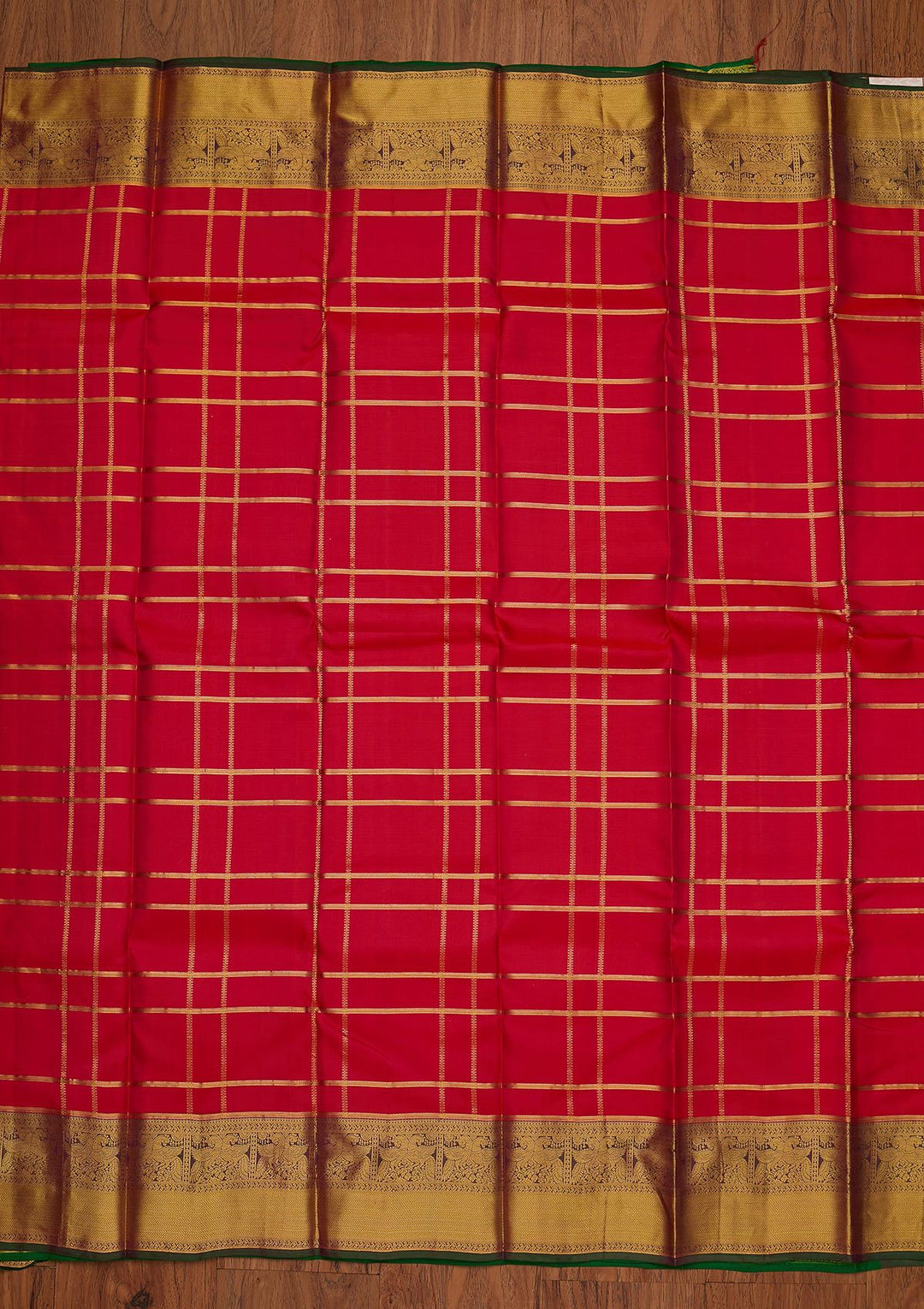 Rani Pink Zariwork Pure Silk Designer Saree - koskii