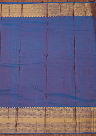 Rani Pink Zariwork Pure Silk Designer Unstitched Saree - Koskii