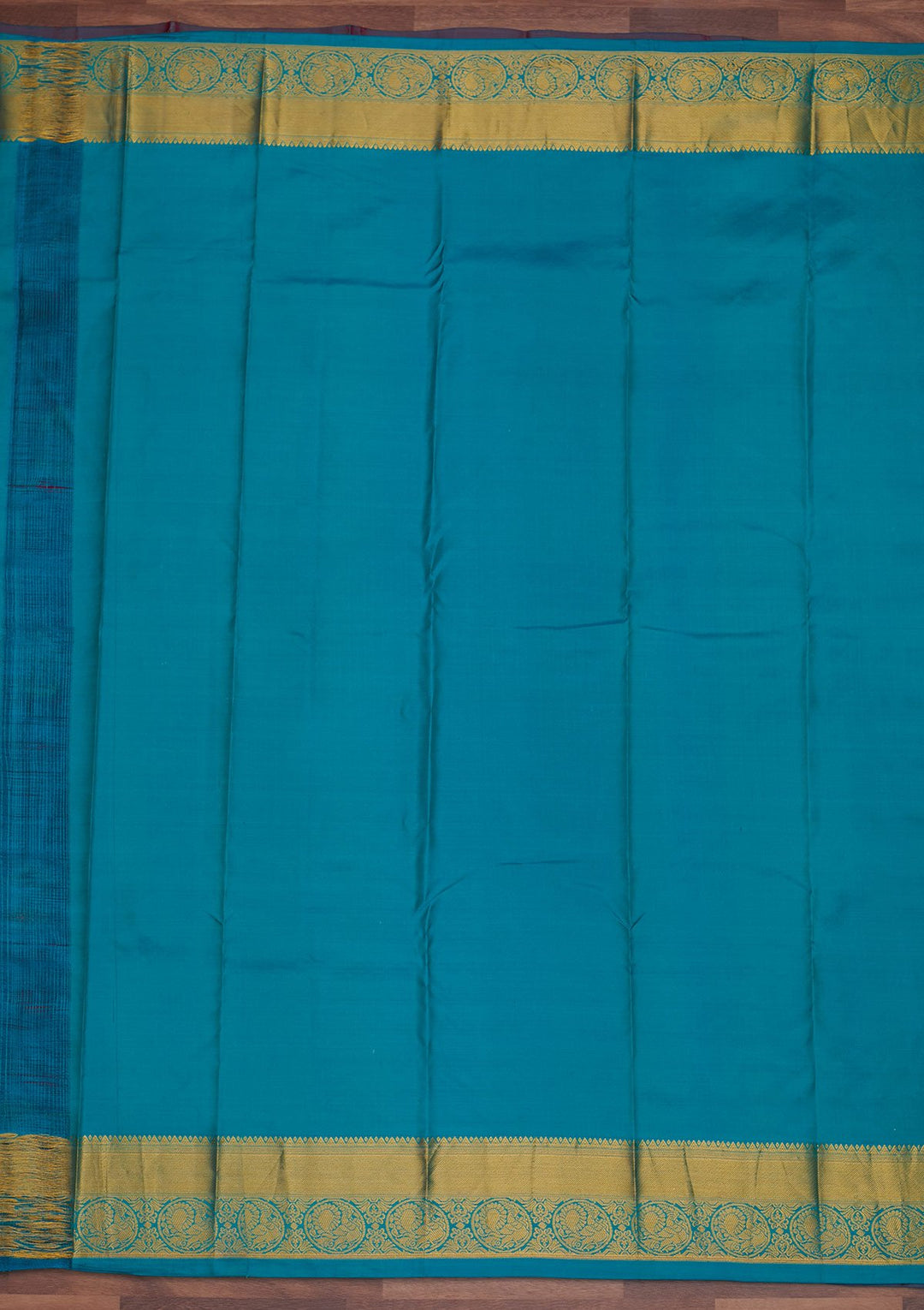 Rani Pink Zariwork Pure Silk Designer Saree - Koskii