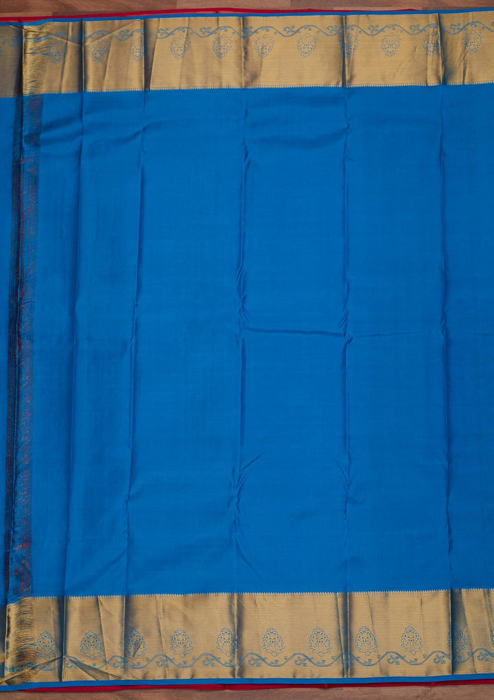 Rani Pink Zariwork Pure Silk Designer Saree - Koskii