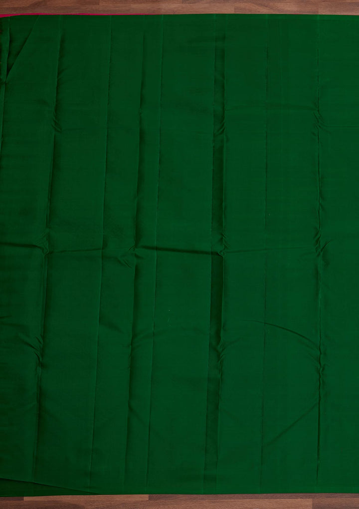 Rani Pink Zariwork Pure Silk Designer Saree - Koskii