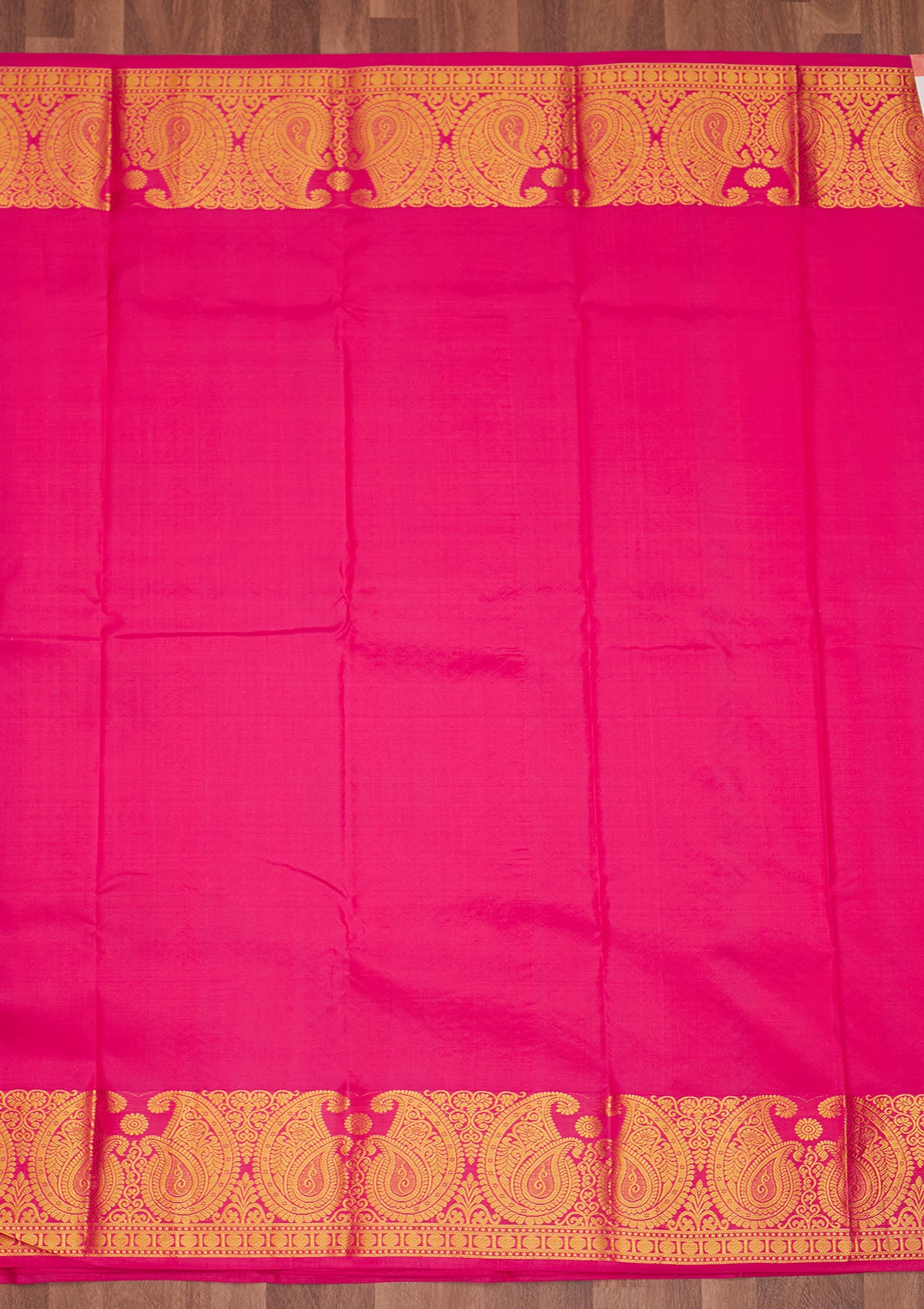 Rani Pink Zariwork Pure Silk Saree - Koskii