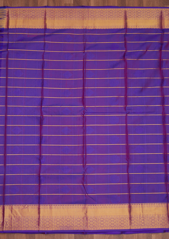 Rani Pink Zariwork Pure Silk Saree - Koskii