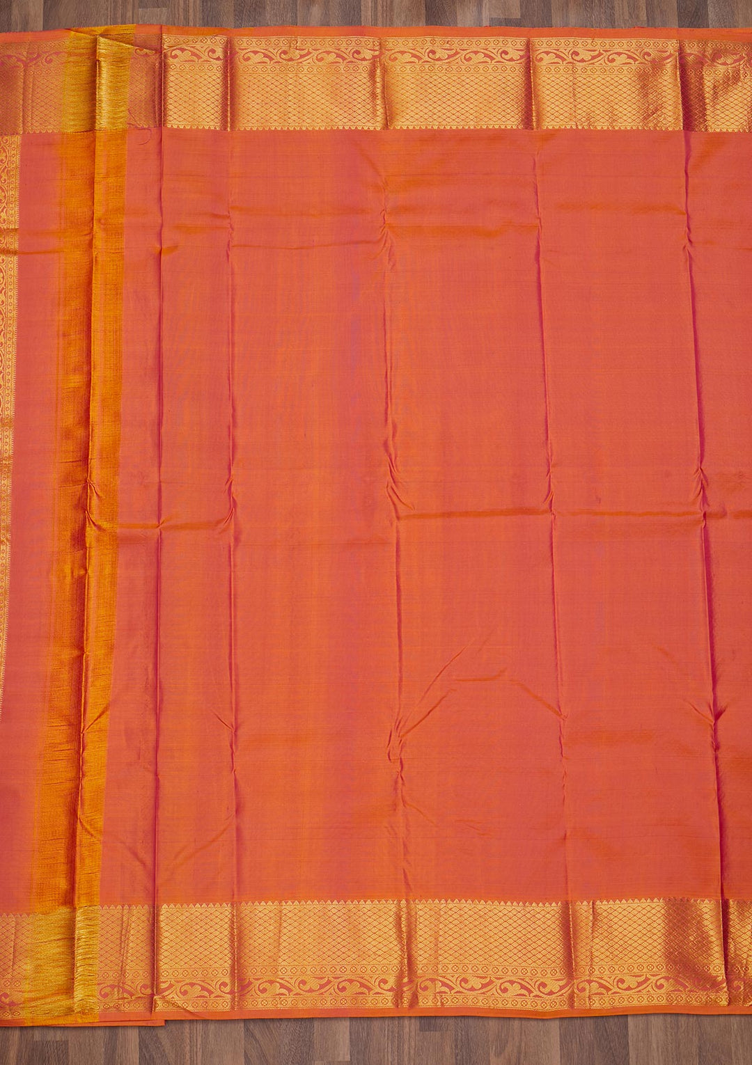 Rani Pink Zariwork Pure Silk Saree-Koskii