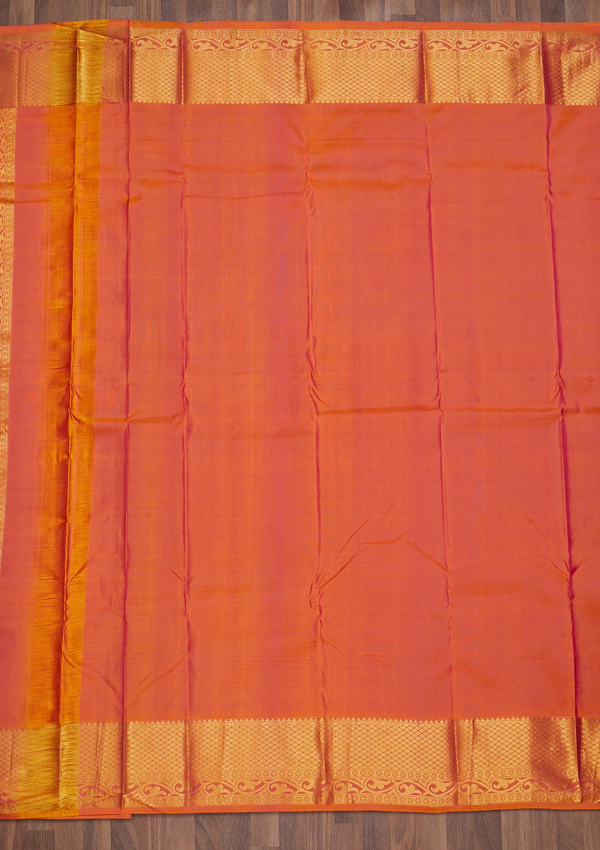 Rani Pink Zariwork Pure Silk Saree-Koskii