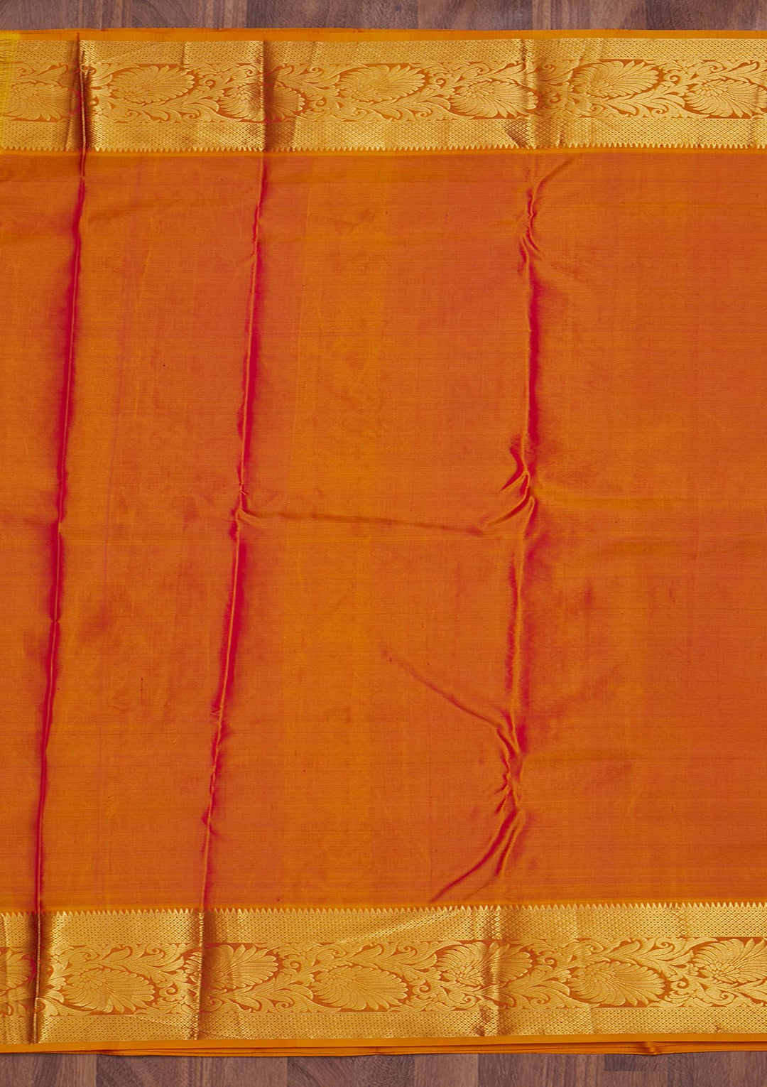 Rani Pink Zariwork Pure Silk Saree-Koskii