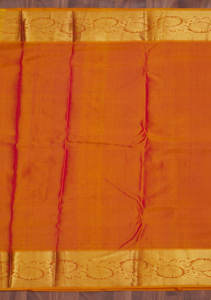 Rani Pink Zariwork Pure Silk Saree-Koskii