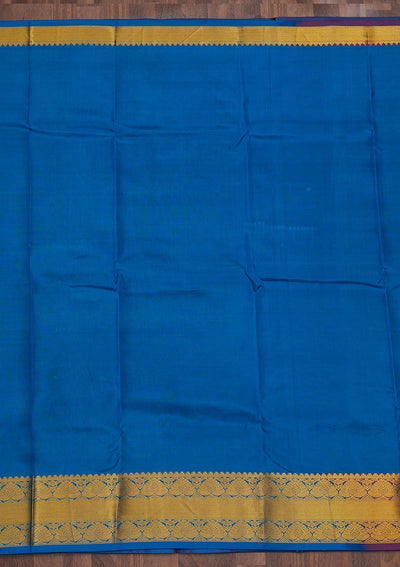 Rani Pink Zariwork Pure Silk Saree-Koskii