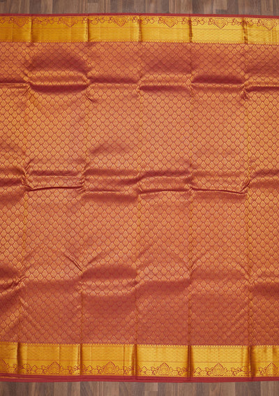 Rani Pink Zariwork Pure Silk Saree-Koskii
