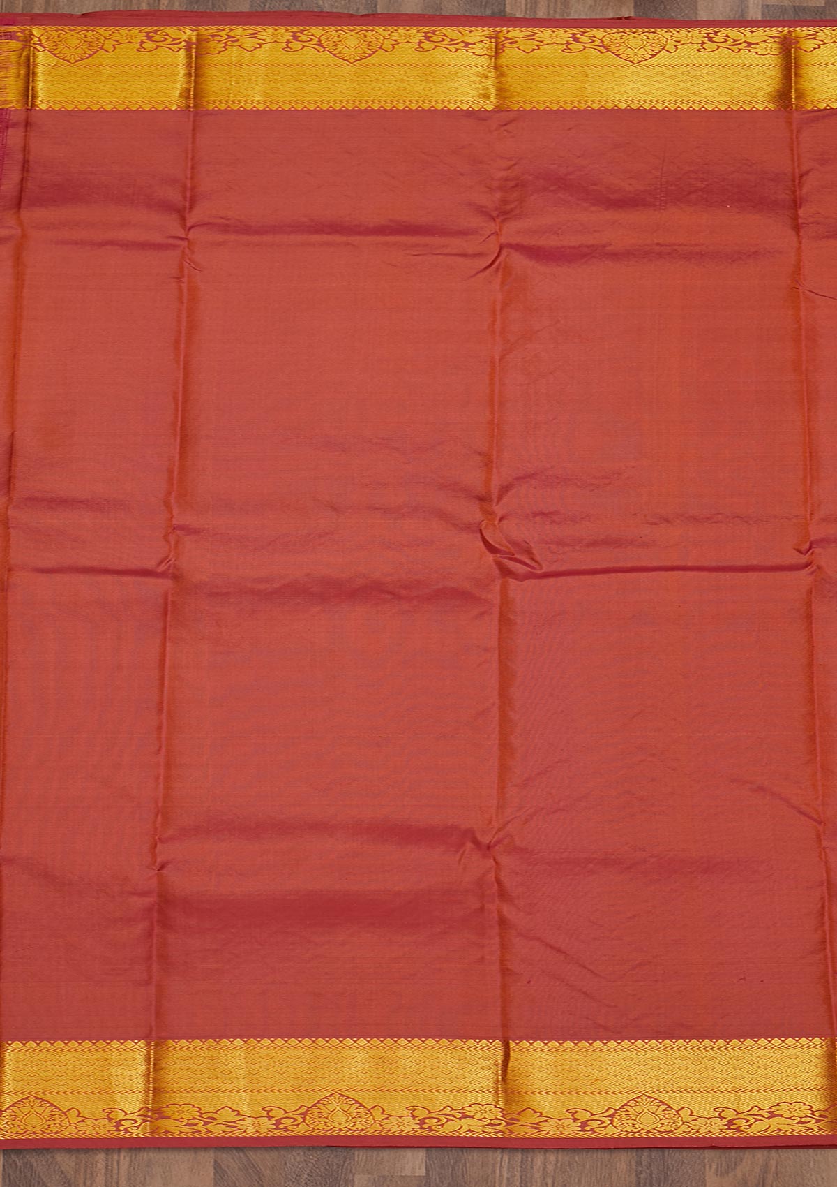 Rani Pink Zariwork Pure Silk Saree-Koskii