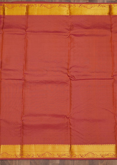 Rani Pink Zariwork Pure Silk Saree-Koskii