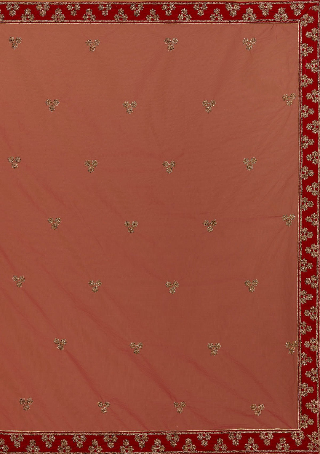 Rani Pink Zariwork Velvet Designer Semi-Stitched Lehenga - Koskii