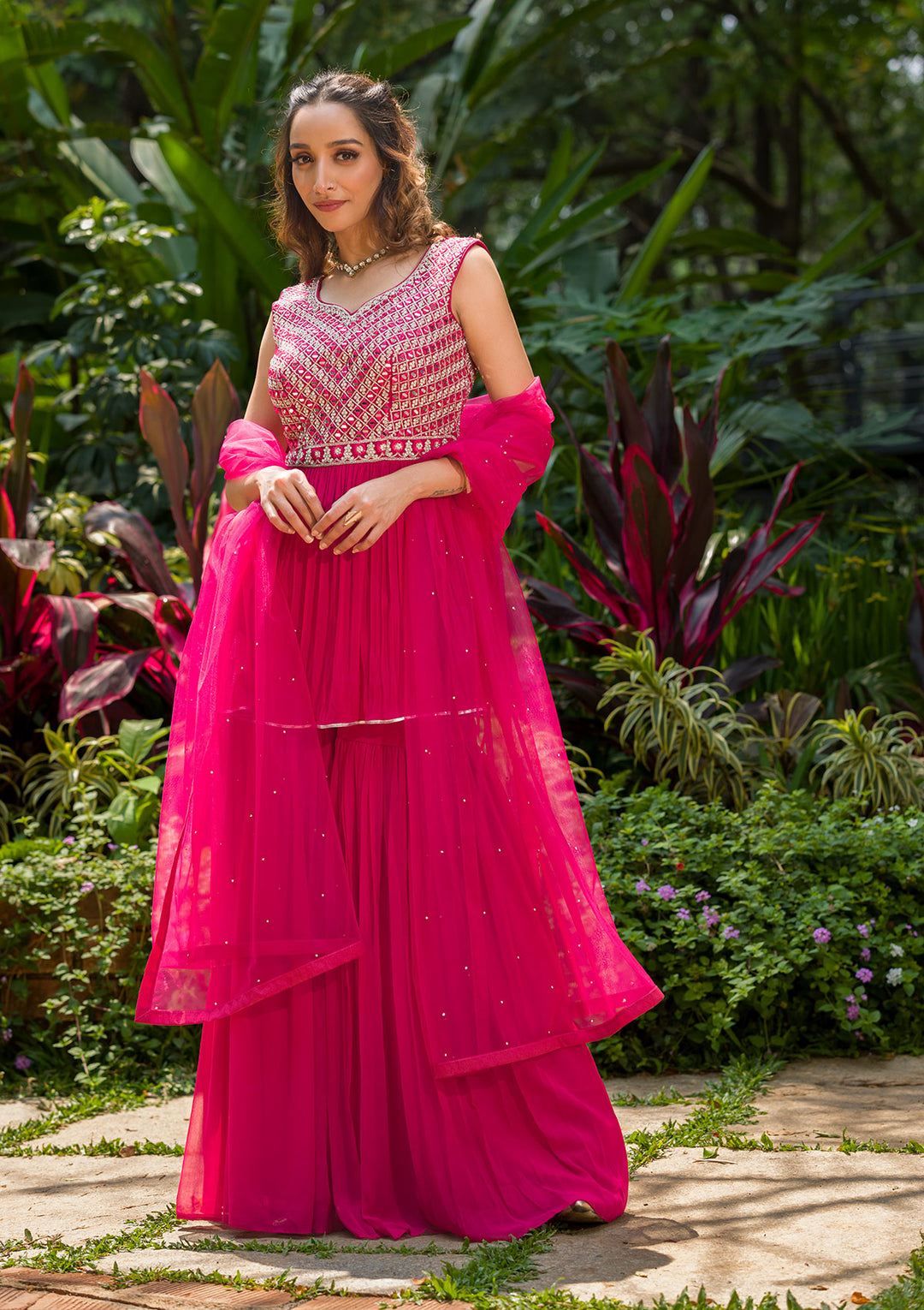 Girls sharara suit top