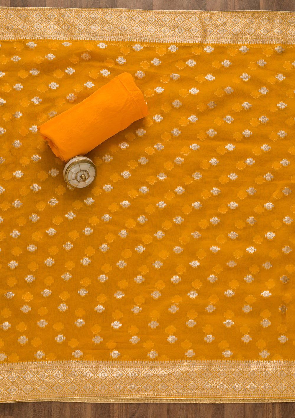 Red Cutdana Soft Silk Unstitched Salwar Suit-Koskii