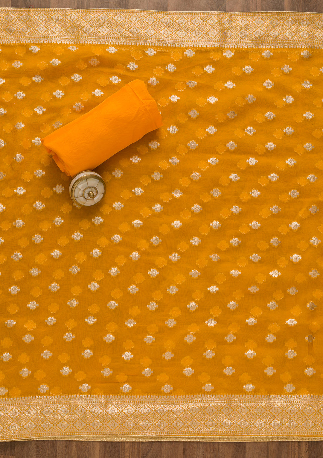 Red Cutdana Soft Silk Unstitched Salwar Suit-Koskii