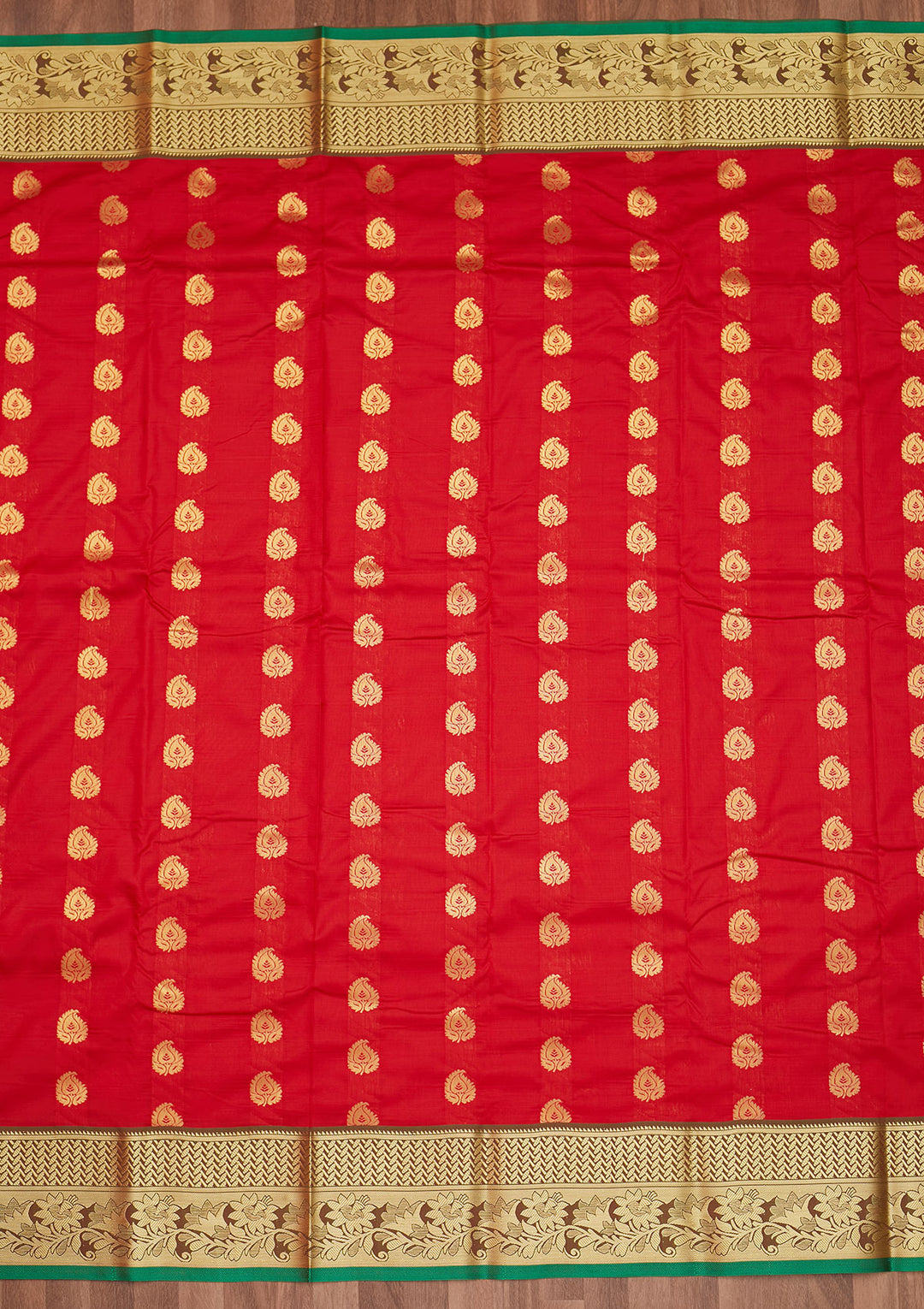 Red Zariwork Art Silk Designer Saree - Koskii