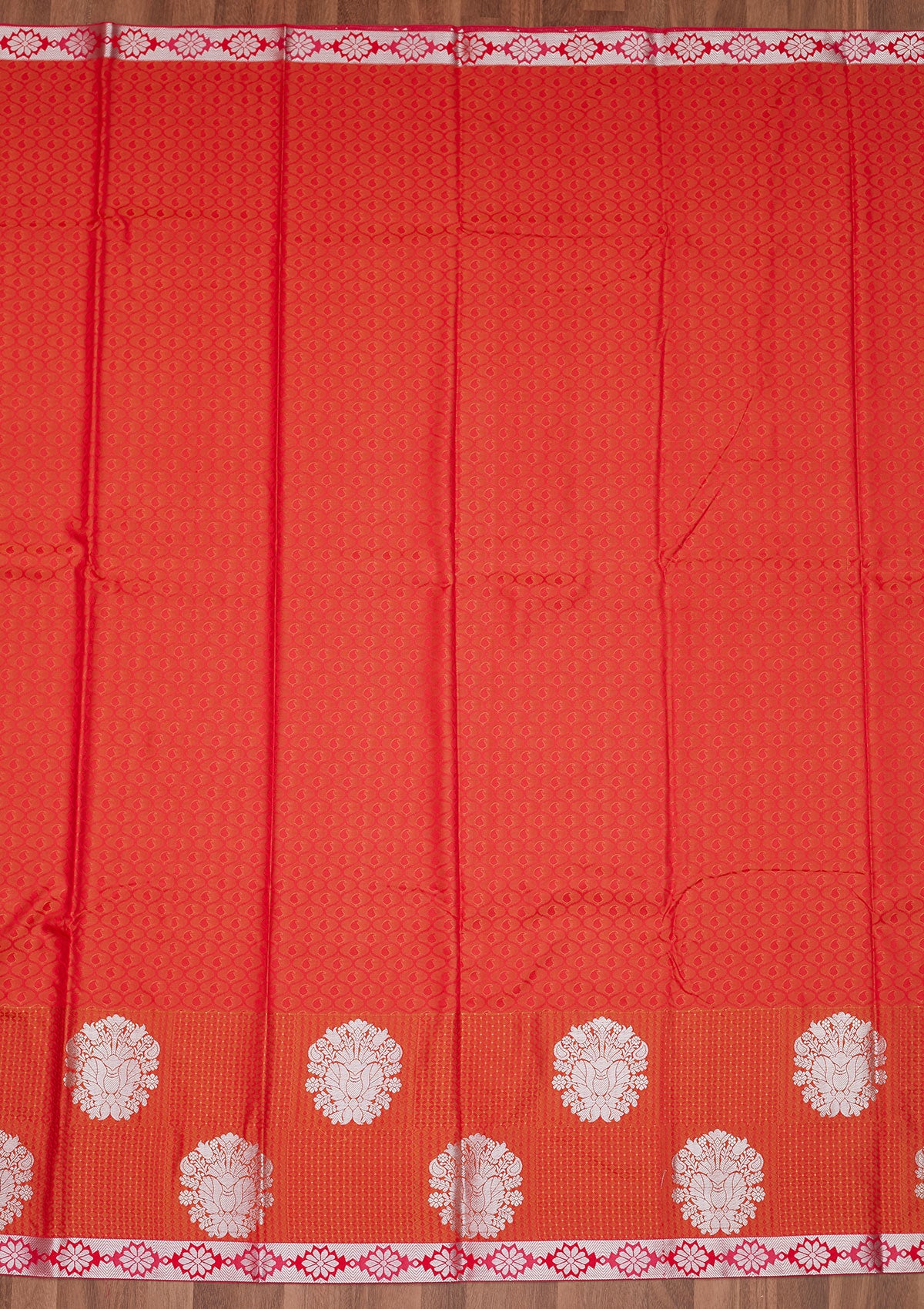 Red Zariwork Art Silk Designer Saree - Koskii