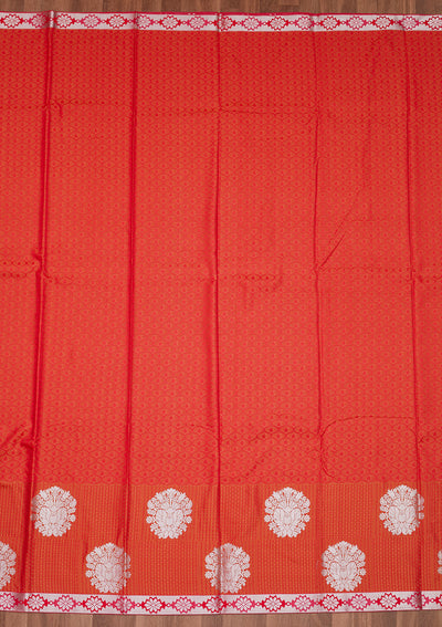 Red Zariwork Art Silk Designer Saree - Koskii