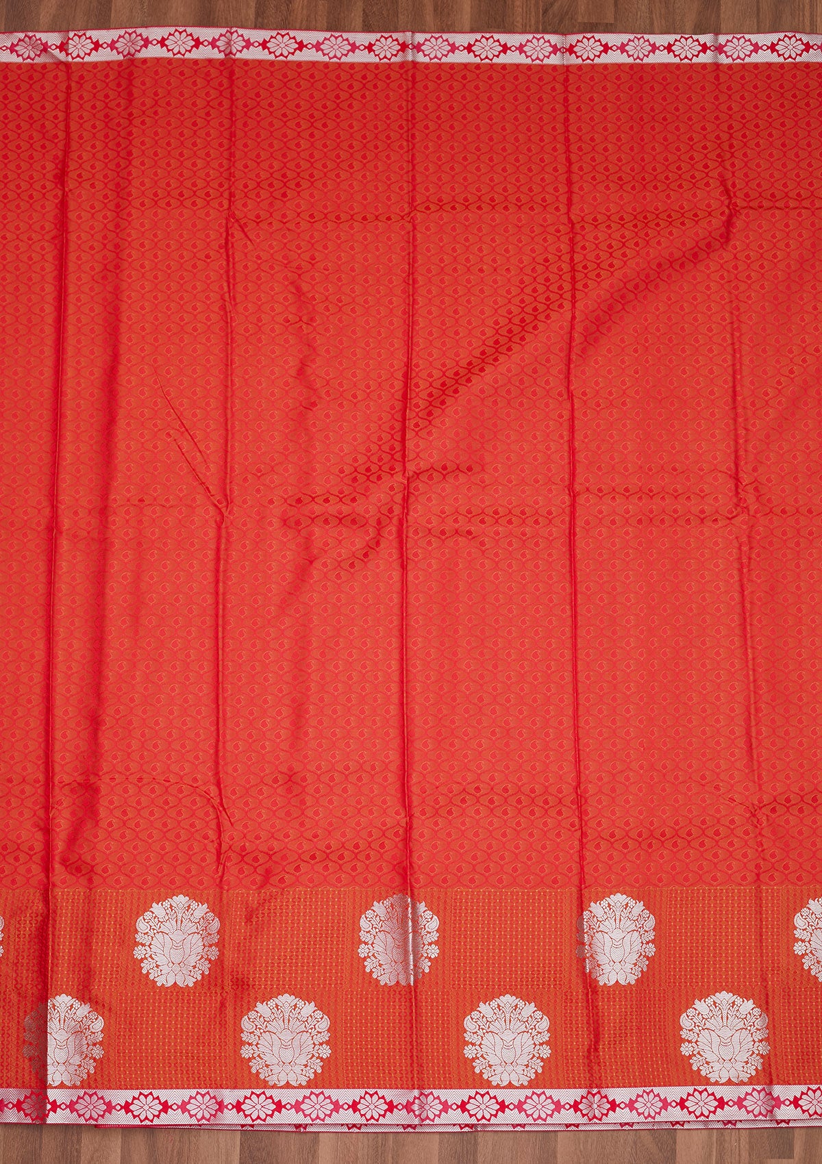 Red Zariwork Art Silk Designer Saree - Koskii