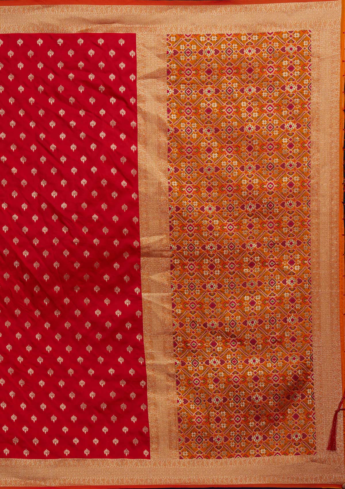Red Zariwork Banarasi Designer Saree - Koskii