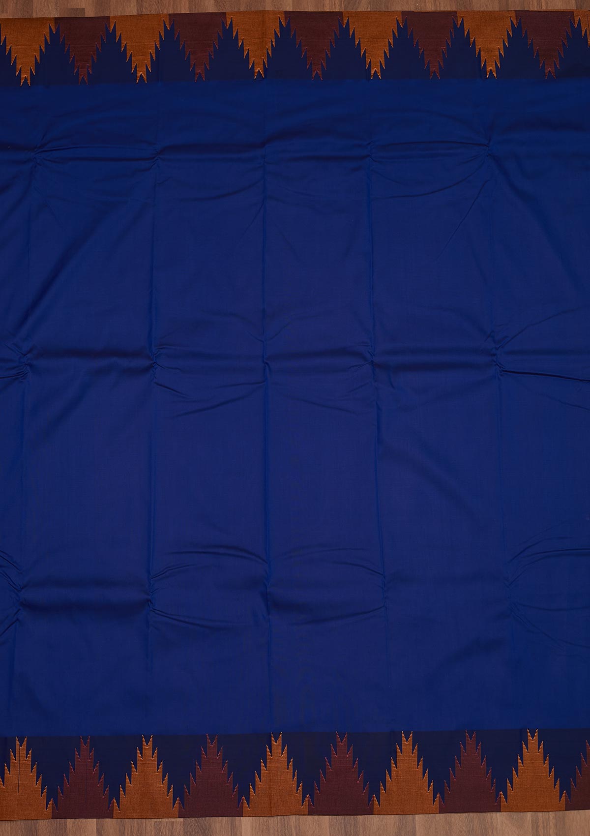 Royal Blue Zariwork Art Silk Saree - Koskii