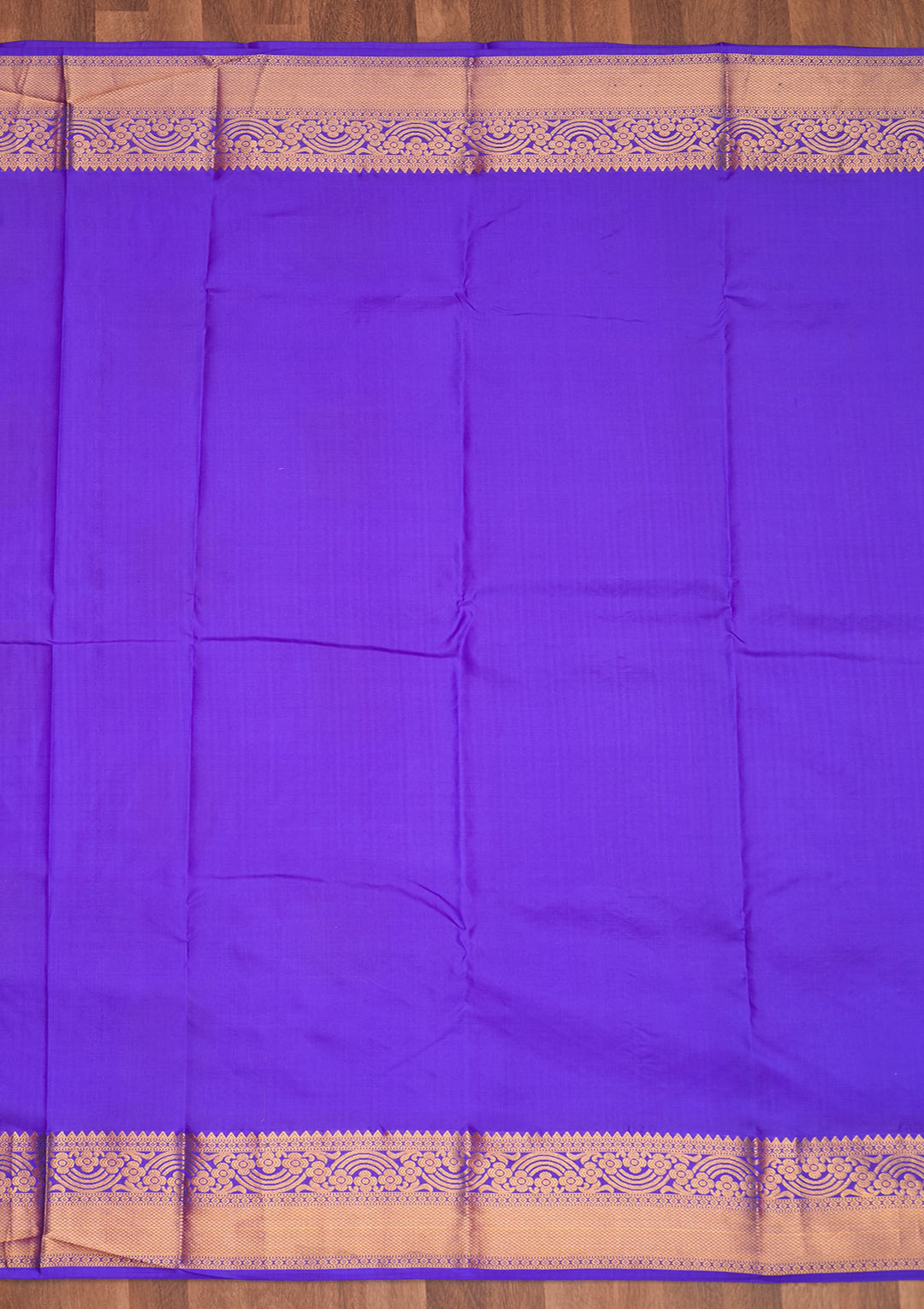 Royal Blue Zariwork Pure Silk Saree - Koskii