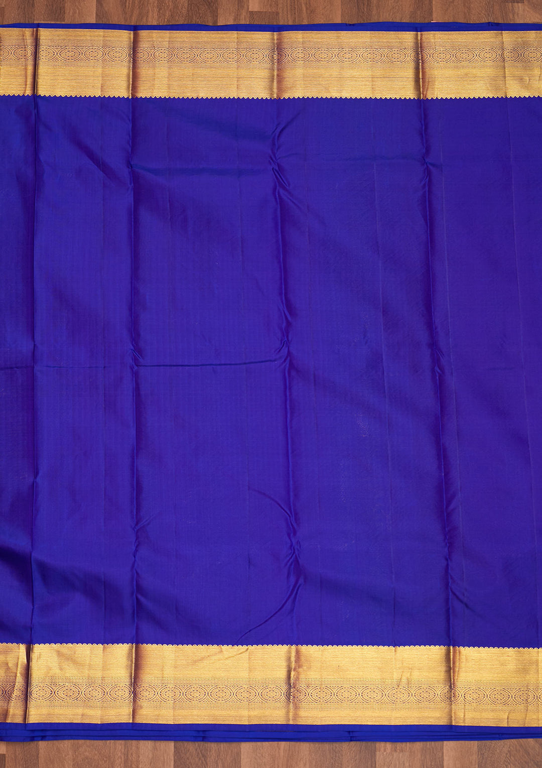 Royal Blue Zariwork Pure Silk Saree - Koskii