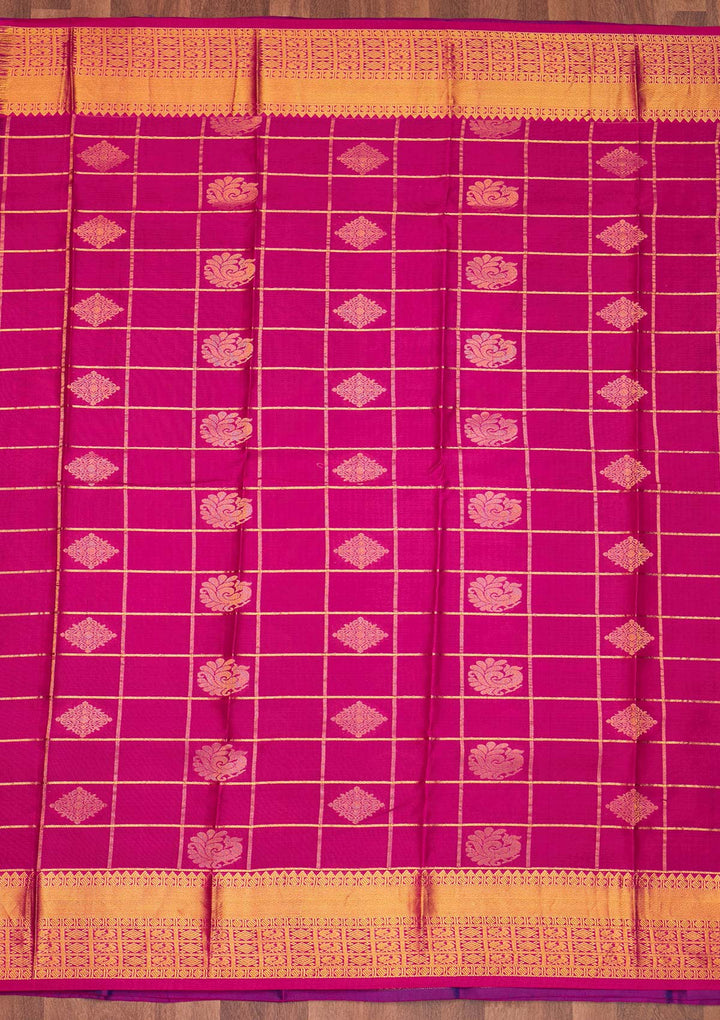 Royal Blue Zariwork Pure Silk Saree - Koskii