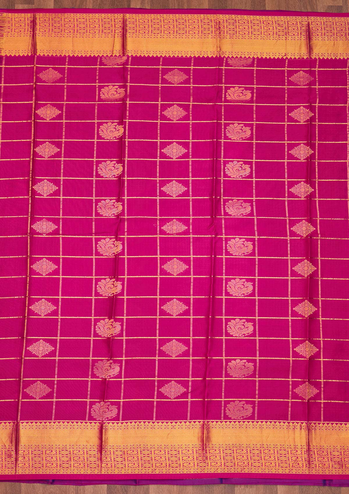 Royal Blue Zariwork Pure Silk Saree - Koskii