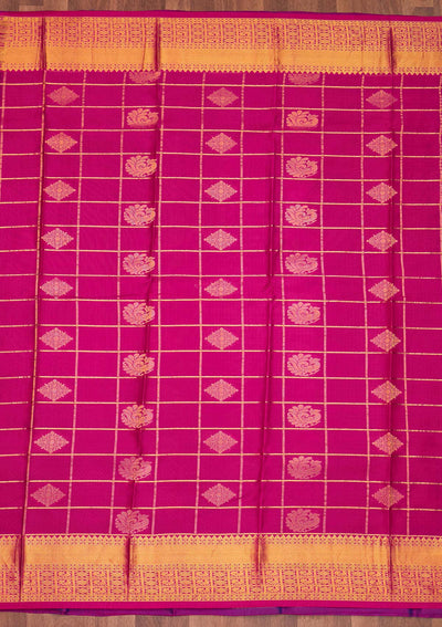 Royal Blue Zariwork Pure Silk Saree - Koskii