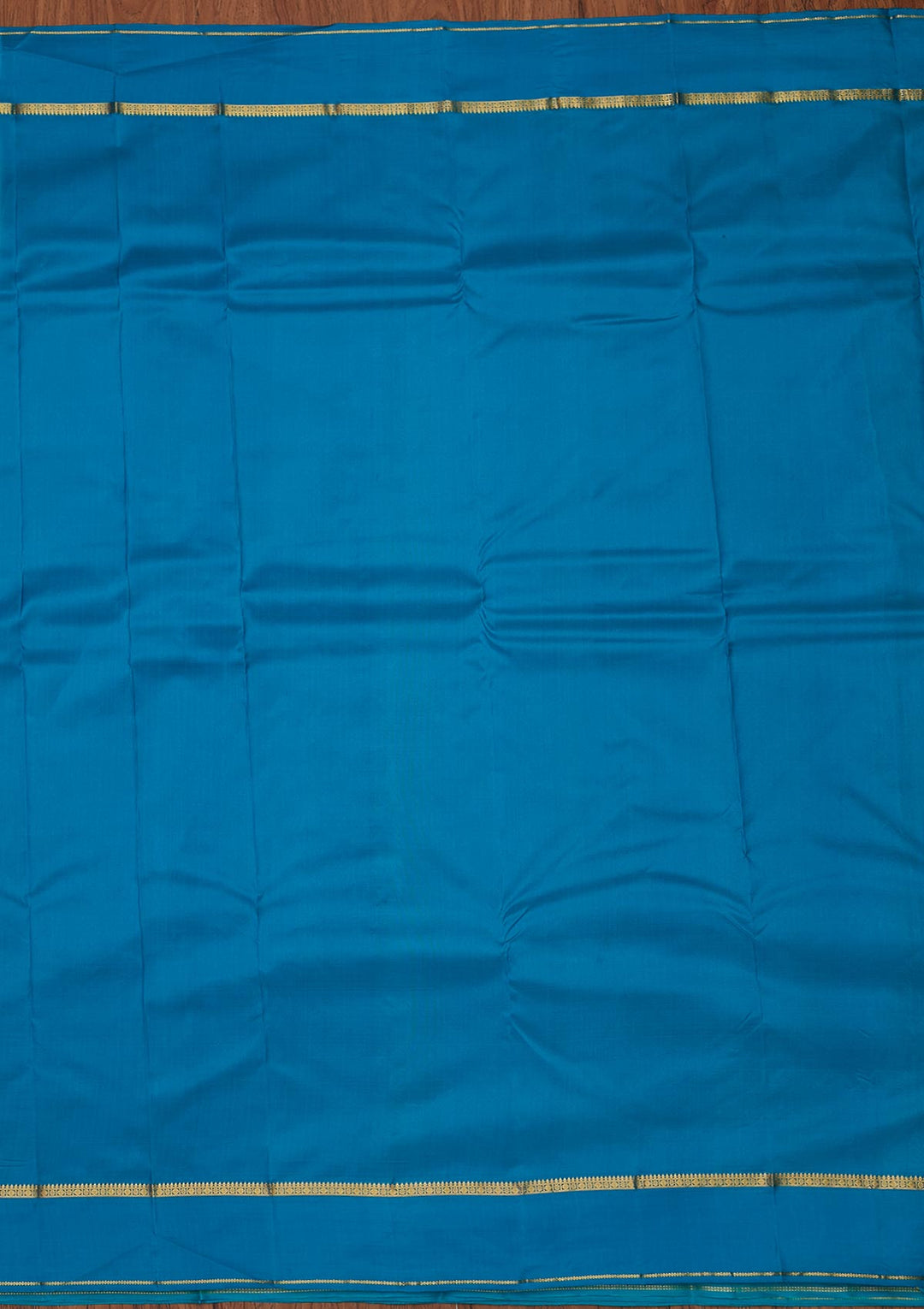Sea Green Zariwork Pure Silk Designer Unstitched Saree - Koskii