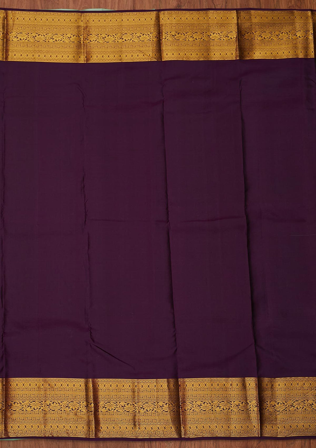 Sea Green Zariwork Pure Silk Designer Unstitched Saree - Koskii