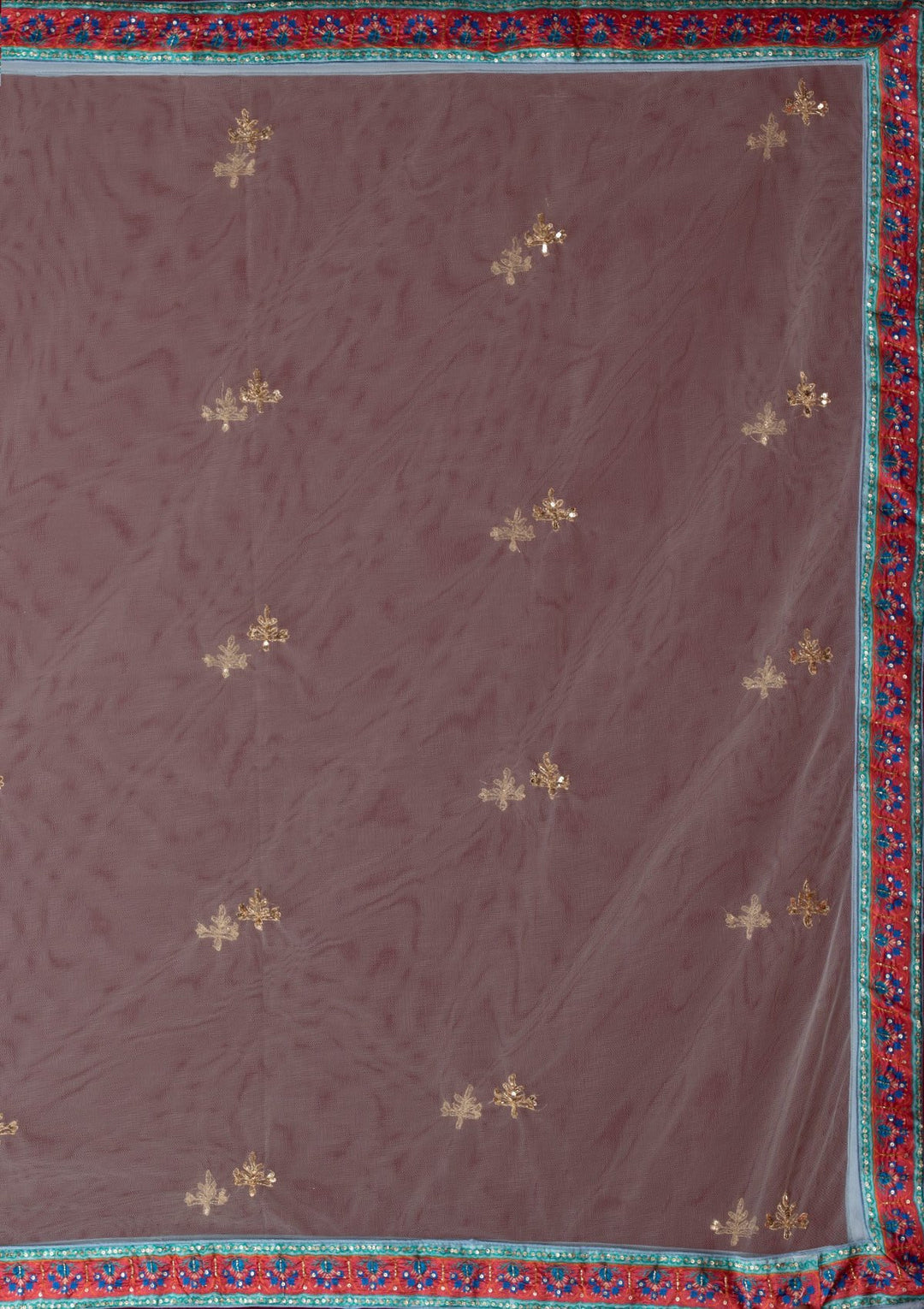 Sky Blue Cutdana Art Silk Designer Semi-Stitched Lehenga - koskii
