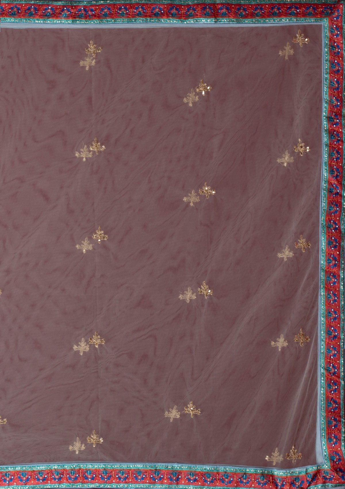 Sky Blue Cutdana Art Silk Designer Semi-Stitched Lehenga - koskii