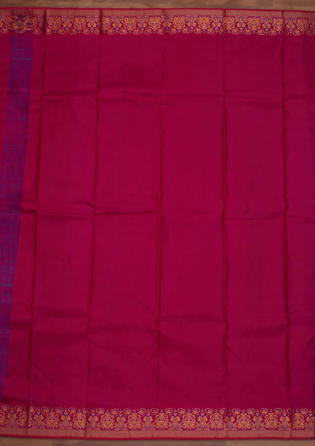 Turquoise Blue Zariwork Pure Silk Designer Saree - Koskii