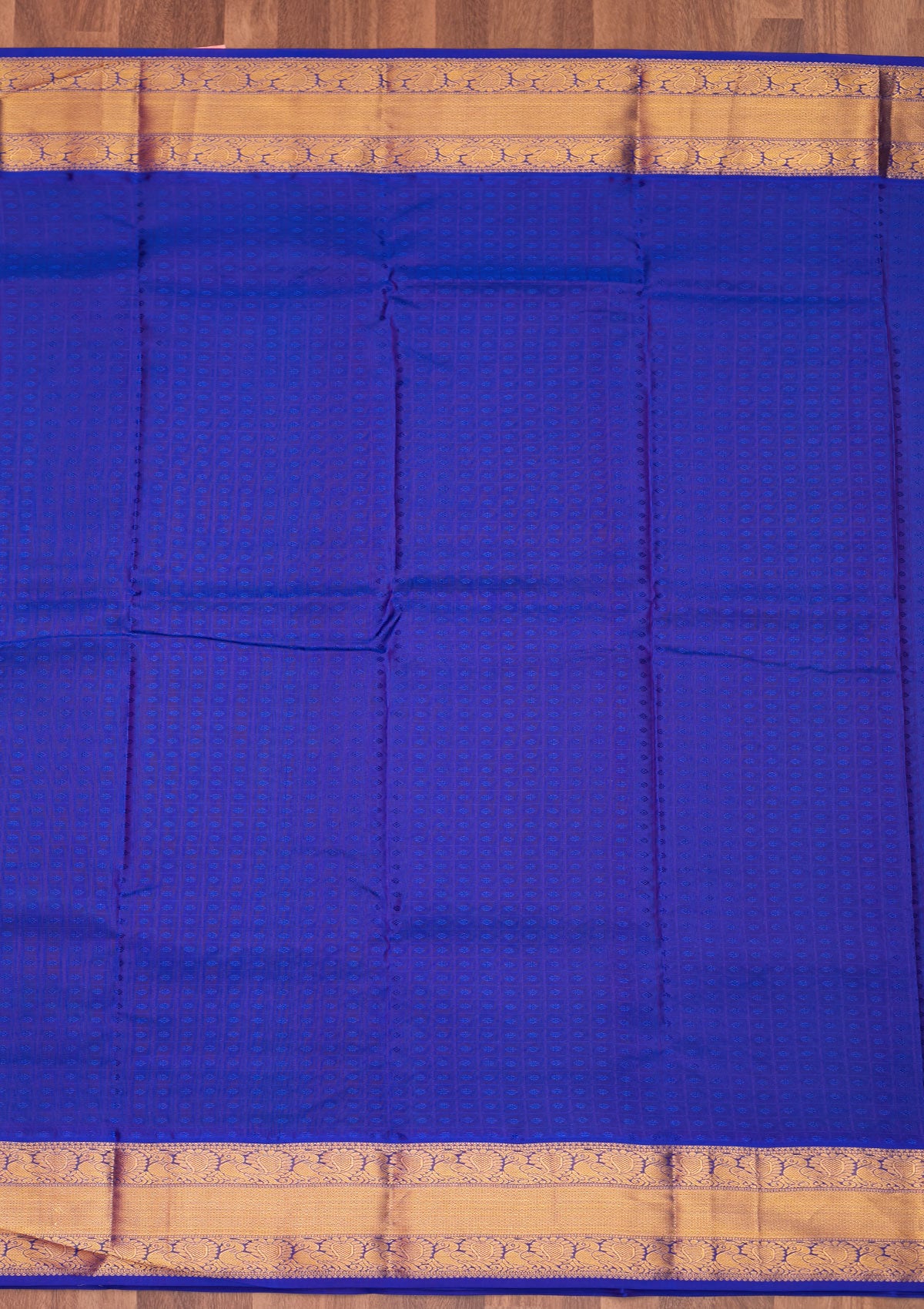 Turquoise Blue Zariwork Pure Silk Saree - Koskii
