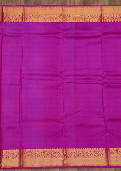 Turquoise Blue Zariwork Pure Silk Saree-Koskii