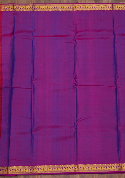 Turquoise Blue Zariwork Pure Silk Saree-Koskii