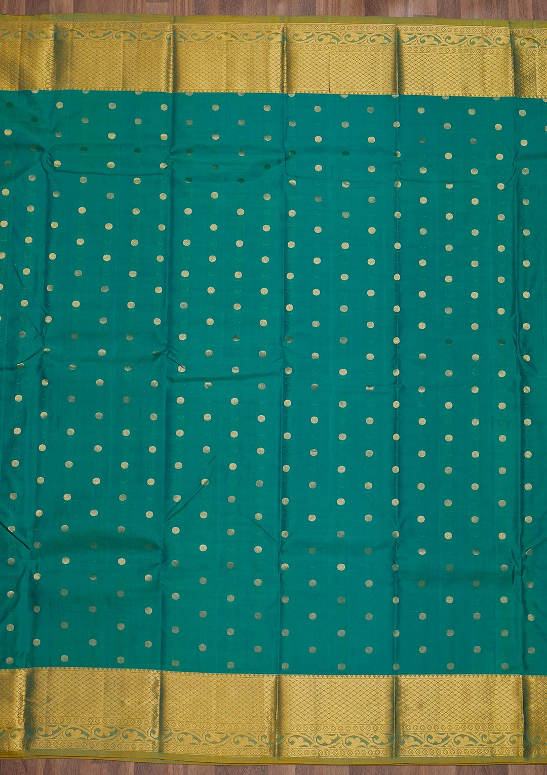 Turquoise Blue Zariwork Pure Silk Saree-Koskii